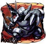  armor blue_eyes claws gen_3_pokemon highres pokemon pokemon_(creature) pokemon_(game) pokemon_rse sido_(slipknot) 