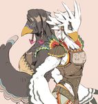  anthro avian bird breath_of_the_wild duo feathers harth_(zelda) male nintendo rito simple_background teba_(zelda) the_legend_of_zelda video_games 