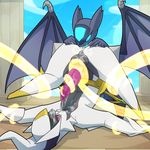  2017 anal anthro anus arceus balls big_balls big_butt blitzdrachin blue_eyes blue_pussy butt cum cum_in_mouth cum_inside cum_on_face detailed_background digital_media_(artwork) dragon female feral glowing glowing_eyes glowing_pussy hi_res invalid_tag latias legendary_pok&eacute;mon licking licking_anus long_penis male male/female nintendo oral penis pok&eacute;mon pussy pussy_juice rimming ring sex shiny sky slightly_chubby spread_legs spreading tentacles tentacles_on_penis tongue tongue_out video_games wings 
