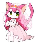  artist_request cat cat_busters furry green_eyes pink_hair smile 