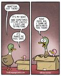  2016 age_difference ambiguous_gender avian bird box brian_gordon brian_the_duck comic dialogue duck duo english_text humor looking_at_viewer open_mouth simple_background speech_bubble text the_truth white_background wide_eyed 