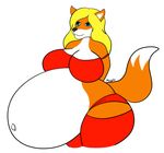  anthro belly big_belly big_breasts blonde_hair breasts canine female fox hair huge_breasts hyper hyper_belly hyper_pregnant magda mammal pregnant vixenmagda wide_hips 