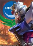  aegis_gundam commentary_request company_name copyright_logo copyright_name copyright_notice explosion eye_trail glowing glowing_eyes green_eyes gundam gundam_card_game gundam_seed hokuyuu light_trail logo mecha mecha_focus mobile_suit no_humans official_art robot science_fiction strike_gundam v-fin yellow_eyes 