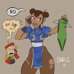  2girls brown_hair chun-li mulitple_girls multiple_girls street_fighter 