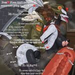 1:1 anthro areola bazelgeuse bodily_fluids breasts capcom clothed clothing duo elder_dragon english_text erection female flying_wyvern genital_fluids genitals grey_body internal male male/female male_penetrating monster_hunter penetration penis scales scalie sex sound_effects text valstrax wings wonderin_dragon