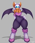  2017 anthro bat big_breasts breasts cleavage clothed clothing female hi_res mammal rouge_the_bat smile solo sonic_(series) supersonicrulaa wings 