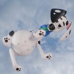 101_dalmatian_street 101_dalmatians 1:1 3d_(artwork) belly belly_nipples black_pawpads black_spots blue_collar canid canine canis collar dalmatian delilah_(101_dalmatians) digital_media_(artwork) disney domestic_dog female feral fharen floppy_ears fur hi_res looking_at_viewer looking_down looking_down_at_viewer low-angle_view mammal multi_nipple nipples pawpads pink_inner_ear pink_nipples pregnant pregnant_female pregnant_feral solo spots wearing_collar white_body white_fur