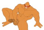 1_eye 3_fingers abs alien allen_the_alien balls biceps biped blush erection fingers forearm_muscles genitals glans hi_res humanoid humanoid_pointy_ears image_comics invincible_(image_comics) islate looking_at_viewer male masturbation muscular muscular_humanoid muscular_male muscular_thighs navel nipples nude orange_body orange_skin pecs penile penile_masturbation penis pointy_ears simple_background smile solo trapezius vein veiny_penis white_background