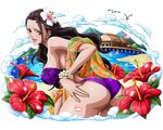  1girl bikini breasts large_breasts long_hair one_piece simple_background solo tagme viola_(one_piece) 