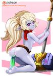  breasts dildo hammer league_of_legends poppy_(lol) pussy riot_games scarf sex_toy tools video_games yordle 