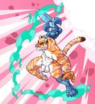  2017 anthro feline male mammal melee_weapon penis solo sword tiger vasuki weapon 