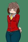  animal_crossing belt bulge clothing cute digby_(animal_crossing) hair invalid_tag jeans male nintendo pants salamikii simple_background sketch suit thick_thighs video_games wide_hips 