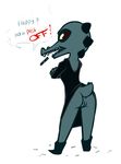  alligator anthro anus bea_(nitw) bottomless butt cigarette clothed clothing crocodile crocodilian english_text night_in_the_woods pussy reptile scalie solo text upskirt 