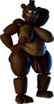 3d_(artwork) absurd_res animatronic anthro balls bear big_breasts big_moobs big_nipples black_bow_tie black_nose black_top_hat blue_eyes bow_tie breasts brown_body clothing digital_media_(artwork) five_nights_at_freddy's freddy_(fnaf) genitals glowing glowing_eyes hand_behind_head hand_behind_own_head hand_on_hip hat headgear headwear hi_res kovasfox machine male mammal moobs multicolored_body nipples nude nude_anthro nude_male obese obese_anthro obese_male open_mouth overweight overweight_anthro overweight_male penis pose robot scottgames solo teeth thick_thighs tongue top_hat two_tone_body wide_hipped_anthro wide_hipped_male wide_hips