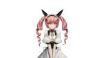  1girl akiha_rumiho animal_ear_hairband animal_ears apron back_bow belt_around_waist belt_buckle bow breasts buckle buttons cat_ears closed_mouth collar crying dress drill_hair fake_animal_ears frilled_collar frilled_dress frilled_hairband frills game_cg hair_between_eyes hairband highres holding huke long_hair looking_at_viewer maid maid_apron maid_headdress mayqueen_maid_uniform narrowed_eyes non-web_source official_art pink_hair pink_lips puffy_short_sleeves puffy_sleeves red_ribbon ribbon ribbon-trimmed_collar ribbon-trimmed_corset ribbon-trimmed_hairband ribbon-trimmed_sleeves ribbon_trim ringed_eyes sad science_adventure short_sleeves small_breasts solo sprite square_pupils steins;gate streaming_tears tears tsurime twin_drills twintails v_arms white_apron white_bow white_dress 