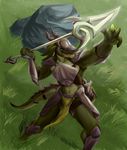  armor bangaa cyran dragoon final_fantasy melee_weapon muscular polearm spear square_enix video_games weapon 