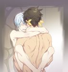  ) 2boys against_wall anal barefoot blush eyes_closed male_focus mikleo_(tales multiple_boys nude penetration sex sorey_(tales) steam sweat tagme tales_of_(series) tales_of_zestiria thrusting wince yaoi zehel_az 