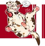  anus balls canine dalmatian dog male mammal mangopoptart penis solo spotty_(atiratael) 