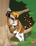  breast_grab breasts feline female female/female hand_on_breast kanti kissing mammal razorfox sunny tiger tree xiu 
