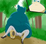 big_butt butt clothing cowgirl_(disambiguation) female first_person_view footwear forest girly high_heels huge_butt low-angle_view male mcnasty nintendo obese overweight pok&eacute;mon public sex shoes size_difference snorlax tree video_games 