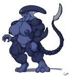  alien alien_(franchise) big_breasts breasts female muscular nipples nude pussy solo standing teeth uniparasite xenomorph 