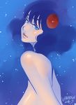  artist_name bare_back blue blue_eyes breasts copyright_request dated highres kotoyoshi_yumisuke large_breasts lips long_hair signature solo 