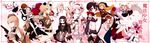  6+girls :d absurdres angel_wings bangs bat_wings belt bikini_top black_eyes black_gloves black_hair blonde_hair blue_eyes blunt_bangs breasts broom broom_riding brown_hair bunny_headphones calamity_mary cleavage cloud cranberry_(mahoiku) crossed_arms crossed_legs drill_hair everyone fingerless_gloves flower garter_straps genderswap genderswap_(mtf) gloves goggles goggles_around_neck gun hair_between_eyes hair_over_one_eye hairband halo handgun hardgore_alice hat headphones highres interlocked_fingers la_pucelle_(mahoiku) large_breasts long_hair magicaloid44 mahou_shoujo_ikusei_keikaku mahou_shoujo_ikusei_keikaku_unmarked minael mole mole_under_eye multiple_girls nemurin old_school_swimsuit one-piece_swimsuit one_eye_closed open_mouth pajamas pink_hair purple_eyes red_eyes red_hair ripple_(mahoiku) rose ruler_(mahoiku) school_swimsuit short_hair single_wing sister_nana smile snow_white_(mahoiku) swim_swim swimsuit sword taega_chima tama_(mahoiku) thigh_strap thighhighs top_speed twintails underboob very_long_hair weapon weiss_winterprison white_school_swimsuit white_swimsuit wings witch_hat yellow_eyes yunael zettai_ryouiki 