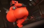  3d_(artwork) anthro big_butt breasts butt digital_media_(artwork) engineer female femsentry huge_butt kayakazan overweight pyro sentry_(team_fortress_2) source_filmmaker 