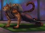  2017 anthro biceps clothed clothing domestic_cat feline fur male mammal marsel-defender muscular muscular_male solo 