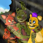  animatronic bear canine fennessfennec five_nights_at_freddy&#039;s five_nights_at_freddy&#039;s_3 fox foxy_(fnaf) golden_freddy_(fnaf) lagomorph machine mammal rabbit robot springtrap_(fnaf) video_games 