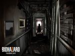  broken commentary_request copyright_name dark door eveline hallway highres horror_(theme) indoors kuro_kosyou messy painting_(object) resident_evil resident_evil_7 scenery silhouette silk solo spider_web standing sunlight wood wooden_floor 
