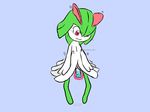  blue_background breasts clench dildo grin kirlia masturbation nintendo orgasm pok&eacute;mon psychic pussy pussy_juice sex_toy simple_background sirbengames smile video_games 