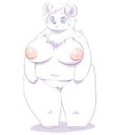  artist_request blue_eyes breasts furry nipple nude polar_bear pussy 