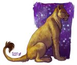  cat digital_media_(artwork) feline feral fuzzymaro lion mammal night sitting 