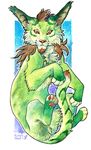  cat falling feline feral fur fuzzymaro green_fur hindpaw mammal pawpads paws traditional_media_(artwork) watercolor_(artwork) 