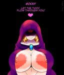  1girl areolae blonde_hair breasts hood huge_breasts iron-0xide large_areolae nipples princess_peach smile solo super_mario_bros. wide_hips 
