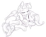  2017 alcor90 cutie_mark duo equine eyes_closed feral friendship_is_magic fur hair hi_res hooves horn mammal my_little_pony sleeping twilight_sparkle_(mlp) underhoof unicorn winged_unicorn wings 