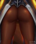  1girl armor ass from_behind head_out_of_frame mercy_(overwatch) meridier overwatch pantyhose pov_ass shiny shiny_clothes solo 