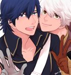  fire_emblem fire_emblem:_kakusei highres krom looking_at_viewer male_focus male_my_unit_(fire_emblem:_kakusei) multiple_boys my_unit_(fire_emblem:_kakusei) nezumoto smile v 