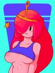  adventure_time big_breasts blush breasts cartoon_network clothing crown dabbledraws female human mammal nipples princess_bubblegum 