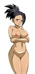  1girl breasts crossed_arms dragon_ball dragon_ball_super high_ponytail kale_(dragon_ball) large_breasts looking_at_viewer nipples nude pussy solo spiked_hair 