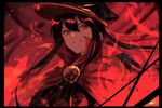 black_hair fate/grand_order fate_(series) long_hair looking_at_viewer oda_nobunaga_(fate) open_mouth red_eyes smile solo teeth ya_4004 