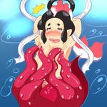  big_nipples breasts female grape_jelly_(artist) lactating mermaidyn nipples video_games yo-kai_watch 
