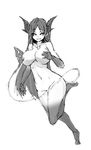  2017 big_breasts breasts convenient_censorship demon female greyscale hair holding_breast horn huge_breasts humanoid long_hair looking_at_viewer monochrome navel nude pose simple_background sketch smile solo spade_tail standing sub-res succubus tail_censorship voluptuous white_background white_pupils wide_hips 