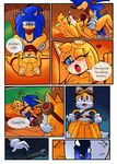  anthro bra breasts canine clothing comic cuckold dreamcastzx1 female fox half_naked hedgehog lying male mammal miles_prower missionary_position on_back raianonzika sex simple_background sonic_(series) sonic_boom sonic_the_hedgehog underwear zooey_the_fox 