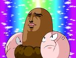  &#29392;&#29577;&#38706; ambiguous_gender anger_vein colorful diglett exeggcute eyes_closed frown innuendo lips nintendo plain_background pok&#233;mon pokemon rainbow_background toony video_games what yaranaika 