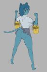 2021 5_fingers animal_humanoid arms_bent barefoot big_breasts big_butt big_eyes big_iris black_eyebrows blue_claws blue_ears blue_hair blue_inner_ear blue_tail blush blush_lines bottomwear breasts bucket butt cartoon_network cat_humanoid claws closed_smile clothed clothed_female clothed_humanoid clothing collared_shirt container dark_hair digital_drawing_(artwork) digital_media_(artwork) eyebrows feet felid felid_humanoid feline feline_humanoid female fingers fist full-length_portrait fully_clothed fully_clothed_female fully_clothed_humanoid glistening glistening_eyes grey_background grey_microskirt grey_miniskirt hair head_turned hi_res holding_bucket holding_container holding_object humanoid humanoid_hands iris long_legs looking_aside mammal mammal_humanoid mature_female mature_humanoid medium_hair microskirt miniskirt mitz monotone_background monotone_hair monotone_tail mouth_closed nicole_watterson no_underwear plantigrade pointy_ears portrait pose prick_ears pupils purple_eyes raised_heel shirt short_sleeves simple_background skirt smile solo standing straight_legs tail the_amazing_world_of_gumball thick_thighs three-quarter_view toe_claws toes topwear upskirt white_clothing white_shirt white_topwear