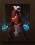  am-heh anthro canine deamon deity demon dog egyptain male mammal monster skull undeadkitty13 