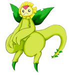  ambiguous_gender anthromaster colored_sketch digimon flower plant solo sunflower sunflowmon wide_hips 