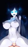  2017 areola big_breasts black_background black_hair black_tail blue_glow breasts clitoris cum cum_in_pussy cum_inside demon duo faceless_male female glowing glowing_eyes hair horn huge_breasts humanoid long_hair looking_pleasured male male/female mirana_(sub-res) navel nipples not_furry nude open_mouth orgasm pale_skin penetration penis pointy_ears pussy sex simple_background slit_pupils smile solo_focus spade_tail sub-res succubus thick_thighs tongue tongue_out vaginal vaginal_penetration white_pupils 